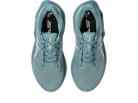 Asics Women's NOVABLAST 6 Running Shoes in Foggy Teal/Hazy Lilac