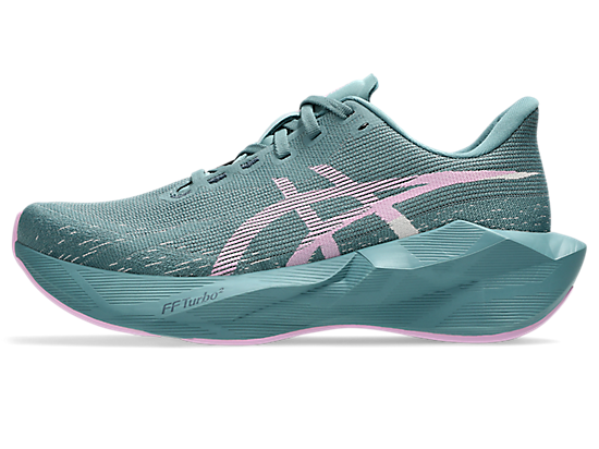 Asics Women's NOVABLAST 6 Running Shoes in Foggy Teal/Hazy Lilac