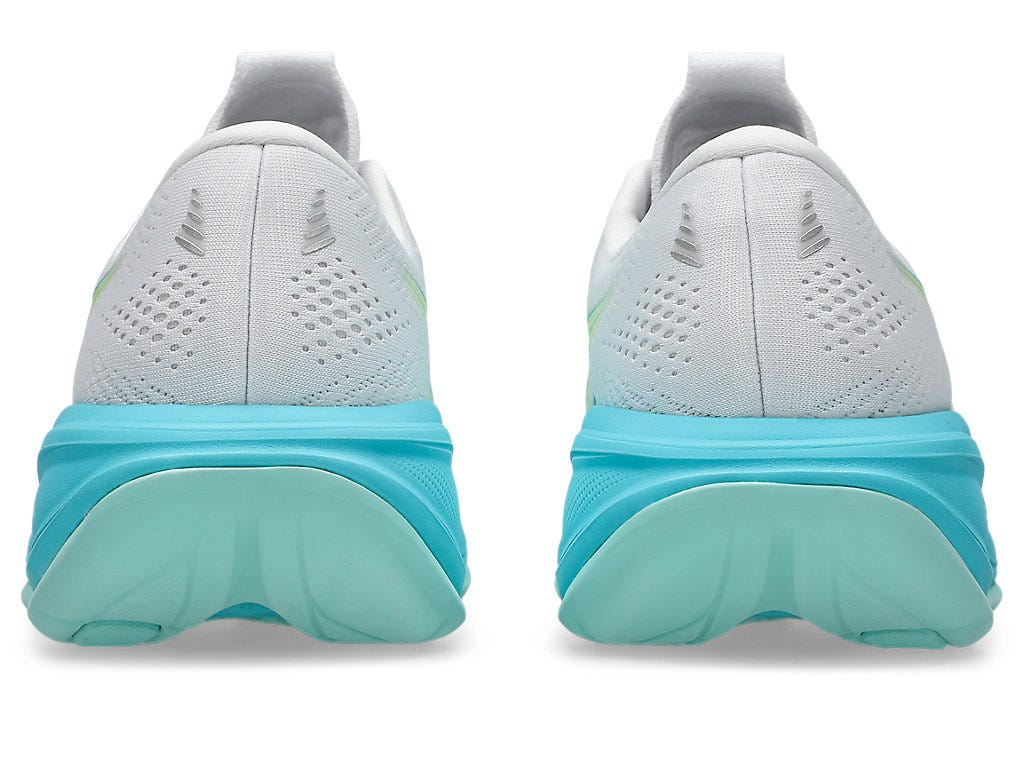 Asics Women's GEL-CUMULUS 28 Running Shoes in White/Energy Aqua