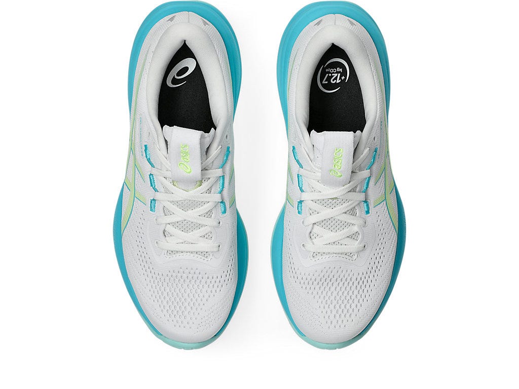 Asics Women's GEL-CUMULUS 28 Running Shoes in White/Energy Aqua