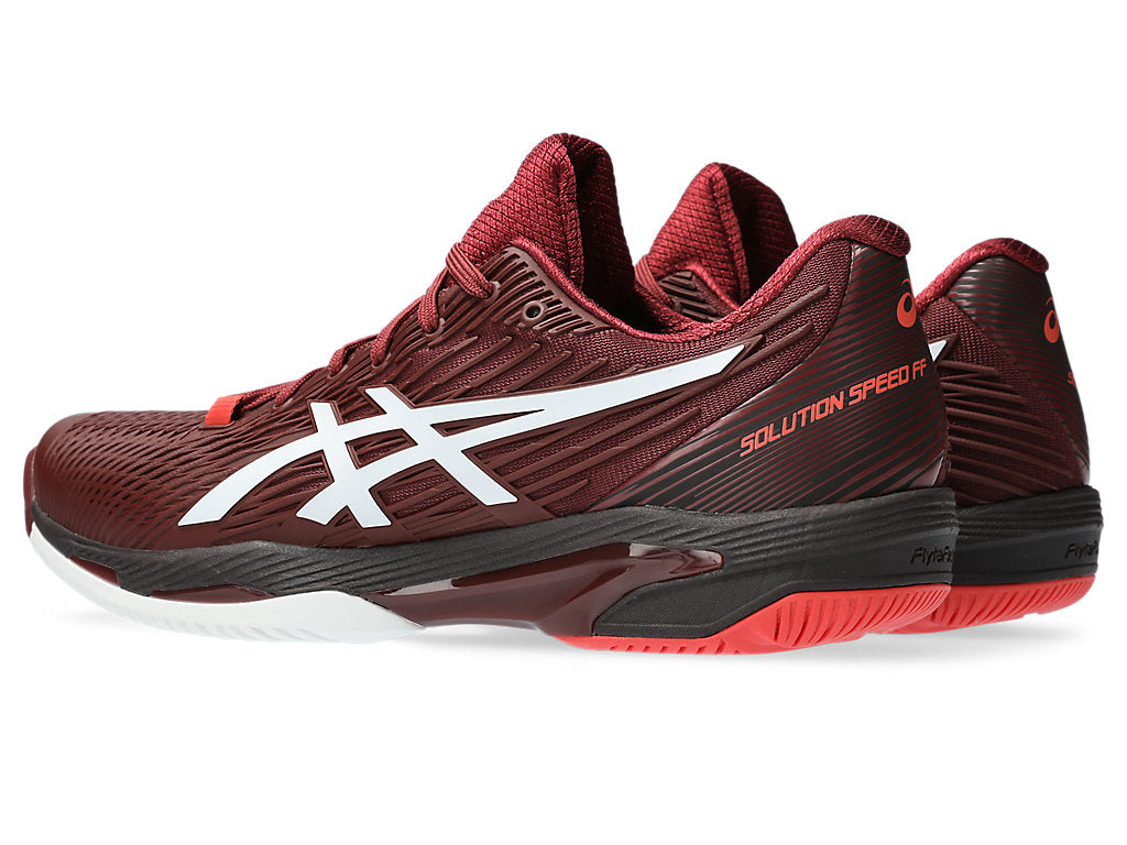 Asics Men's Solution Speed FF 2 CPS Shoes in Antique Red/White