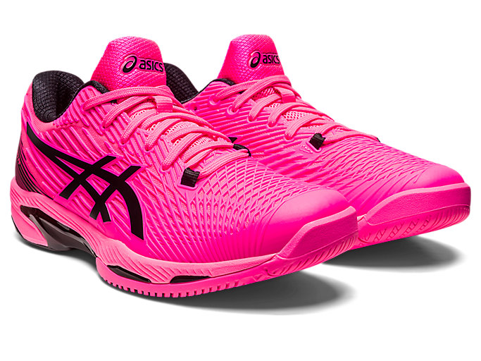 Asics Men's Solution Speed FF 2 CPS Shoes in Hot Pink/Black