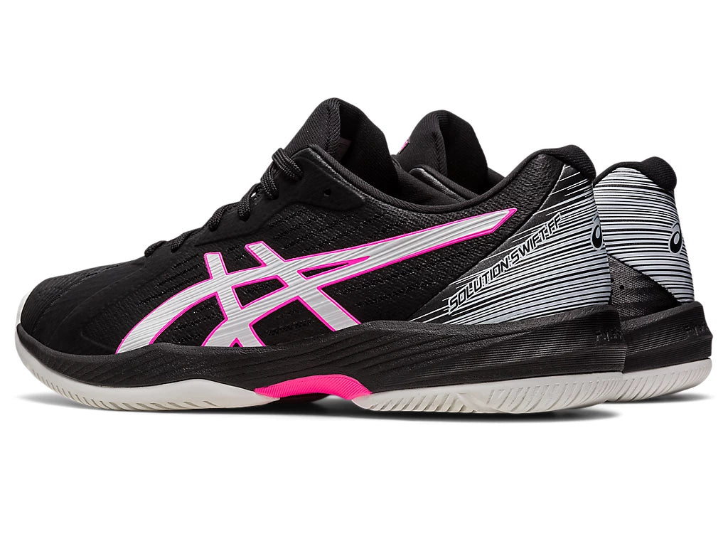 Asics Men's SOLUTION SWIFT FF Tennis Shoes in Black/Hot Pink