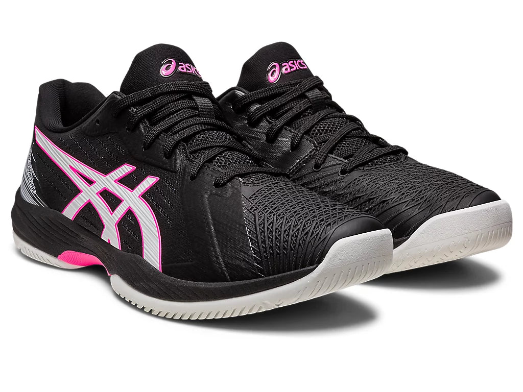 Asics Men's SOLUTION SWIFT FF Tennis Shoes in Black/Hot Pink