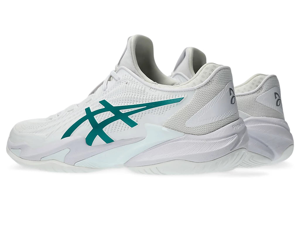 Asics Men's COURT FF 3 NOVAK Tennis Shoes in White/Pitch Green