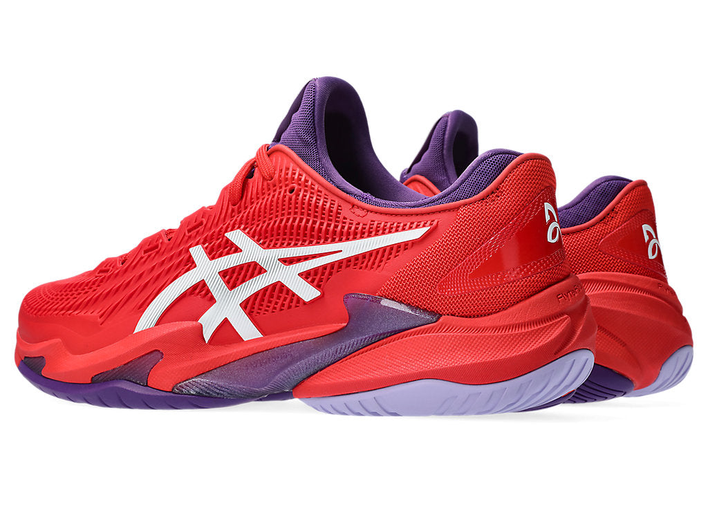 Asics Men's COURT FF 3 NOVAK Tennis Shoes in Classic Red/White