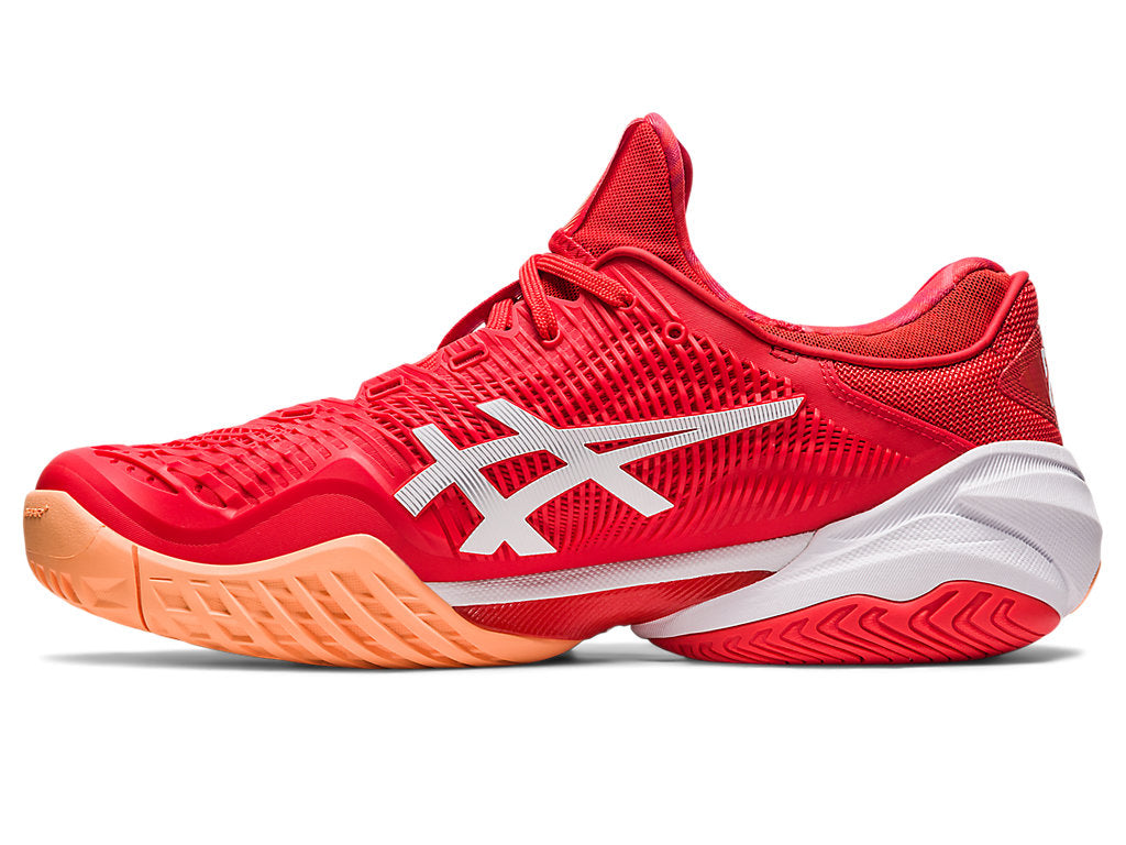 Asics Men's COURT FF 3 NOVAK Tennis Shoes in Fiery Red/White