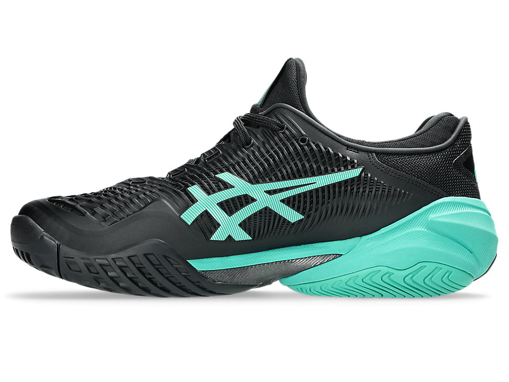 Asics Men's COURT FF 3 Tennis Shoes in Black/AuroraGreen