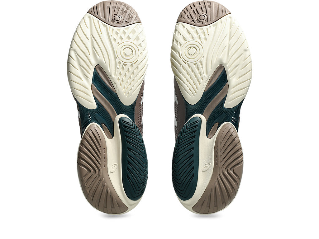 Asics Men's COURT FF 3 Tennis Shoes in Taupe Grey/White