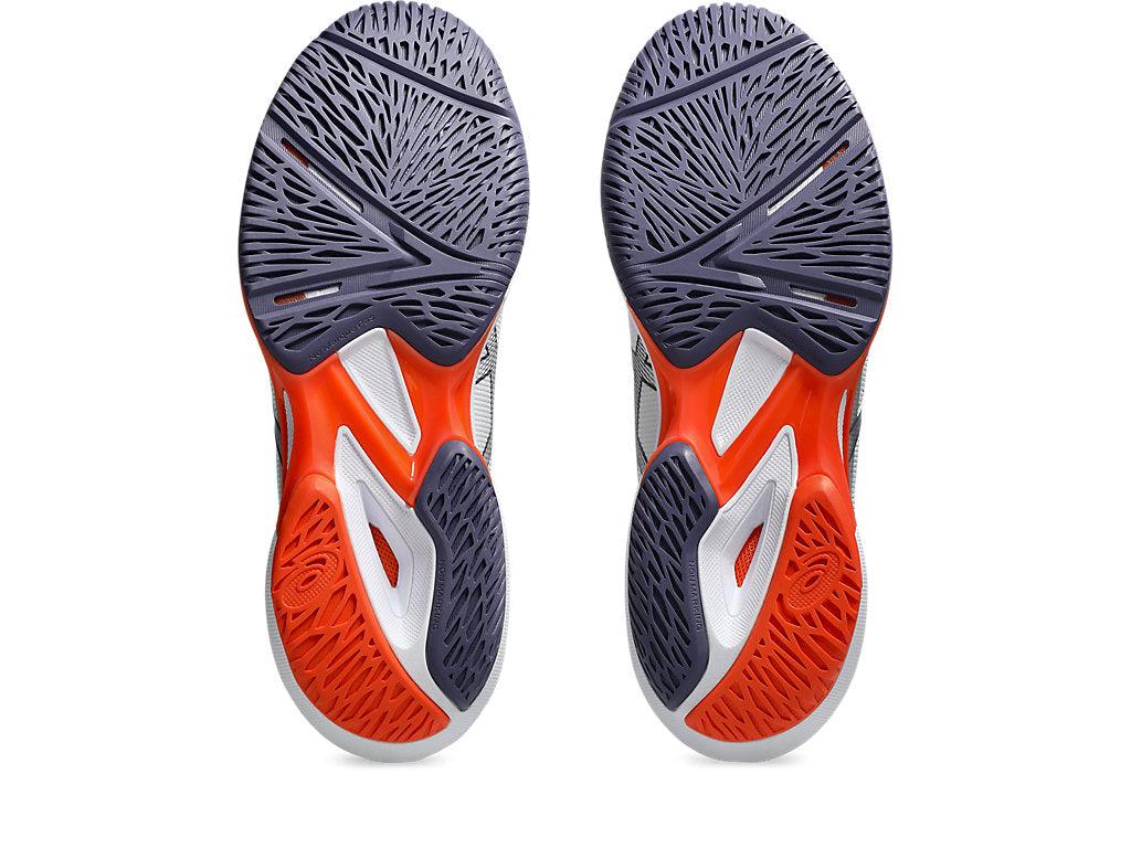 Asics Men's SOLUTION SPEED FF 3 Tennis Shoes in White/Greyish Purple