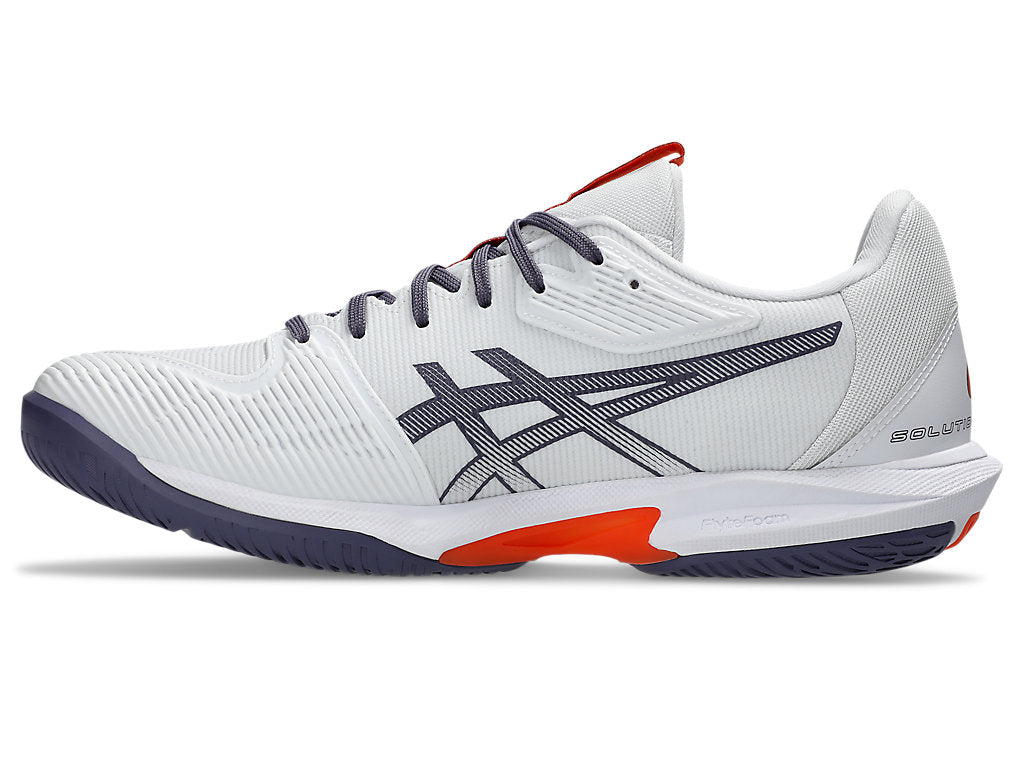 Asics Men's SOLUTION SPEED FF 3 Tennis Shoes in White/Greyish Purple