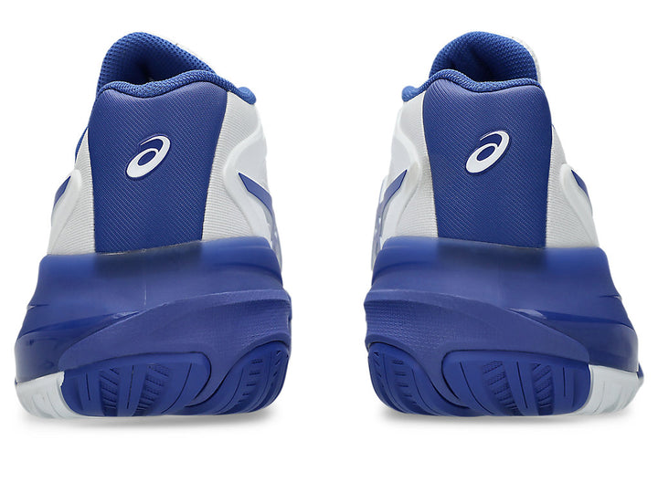 Asics Men GEL-RESOLUTION X Tennis Shoes in White/Dark Cobalt