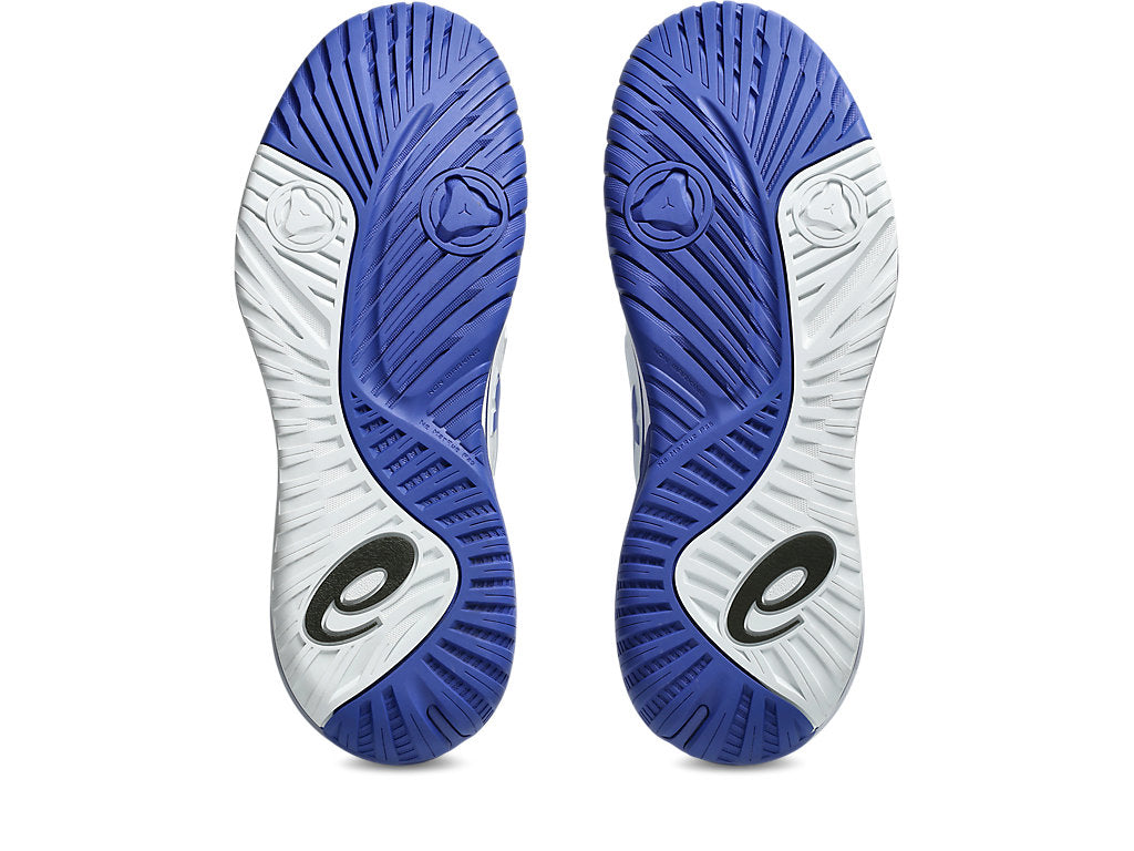 Asics Men GEL-RESOLUTION X Tennis Shoes in White/Dark Cobalt