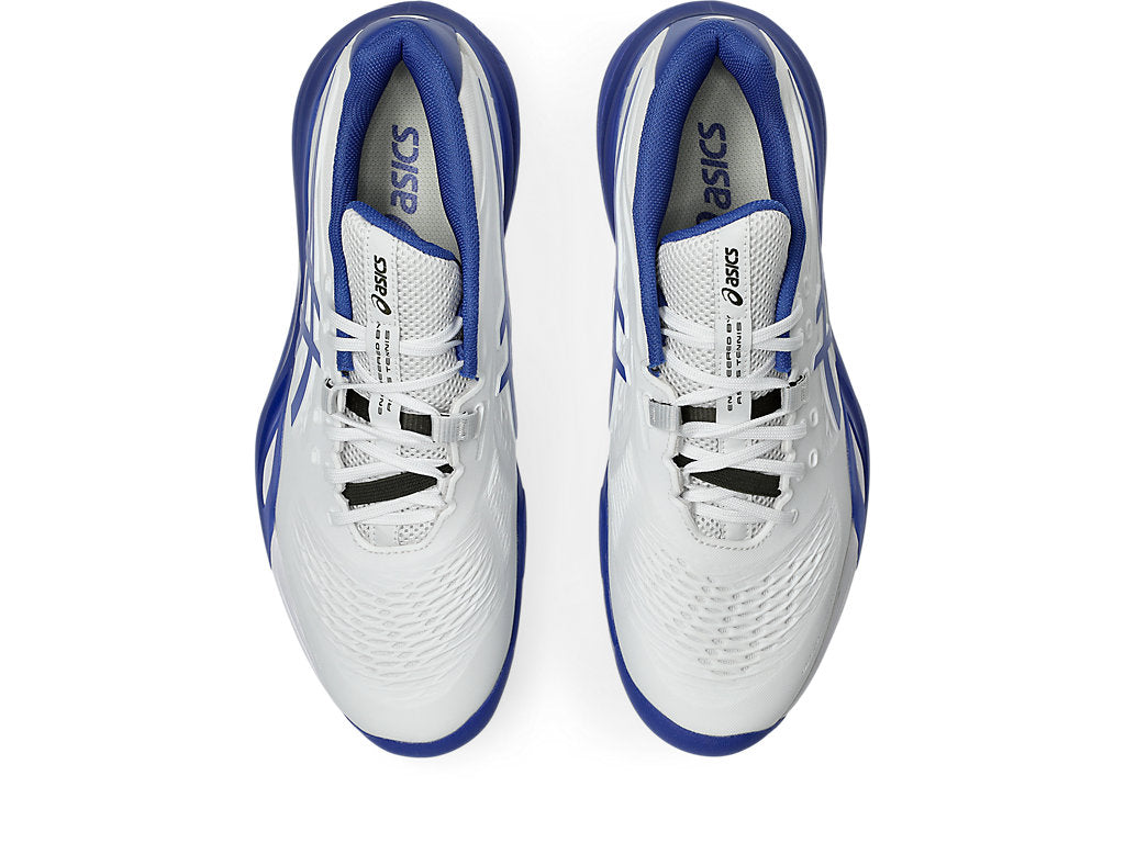 Asics Men GEL-RESOLUTION X Tennis Shoes in White/Dark Cobalt