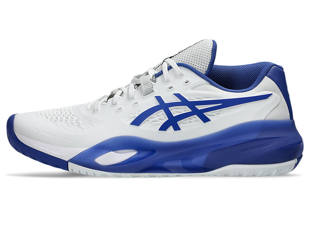 Asics Men GEL-RESOLUTION X Tennis Shoes in White/Dark Cobalt