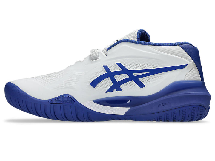 Asics Men GEL-RESOLUTION X Tennis Shoes in White/Dark Cobalt