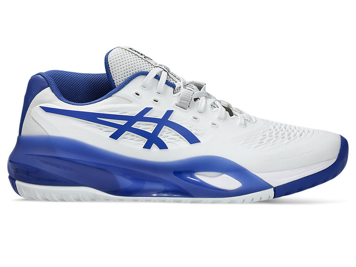 Asics Men GEL-RESOLUTION X Tennis Shoes in White/Dark Cobalt