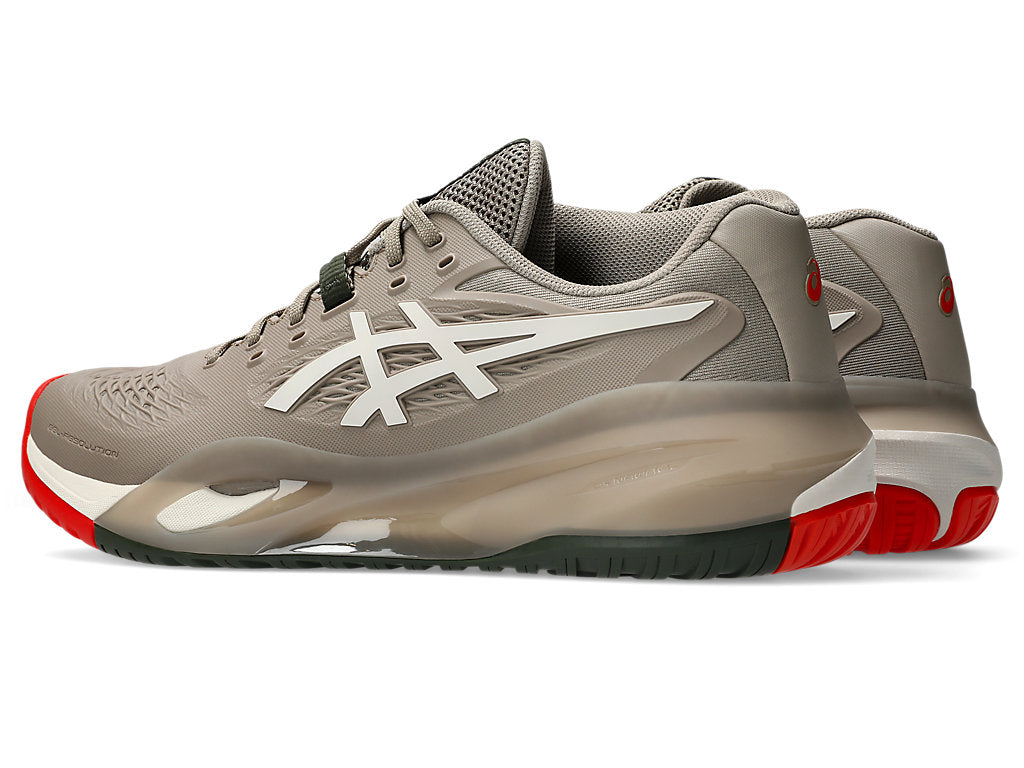 Asics Men's GEL-RESOLUTION X Tennis Shoes in Greige/Soft Oat