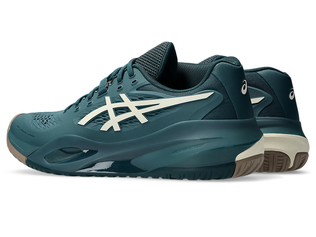 Asics Men's GEL-RESOLUTION X Tennis Shoes in Saxon Green/Birch