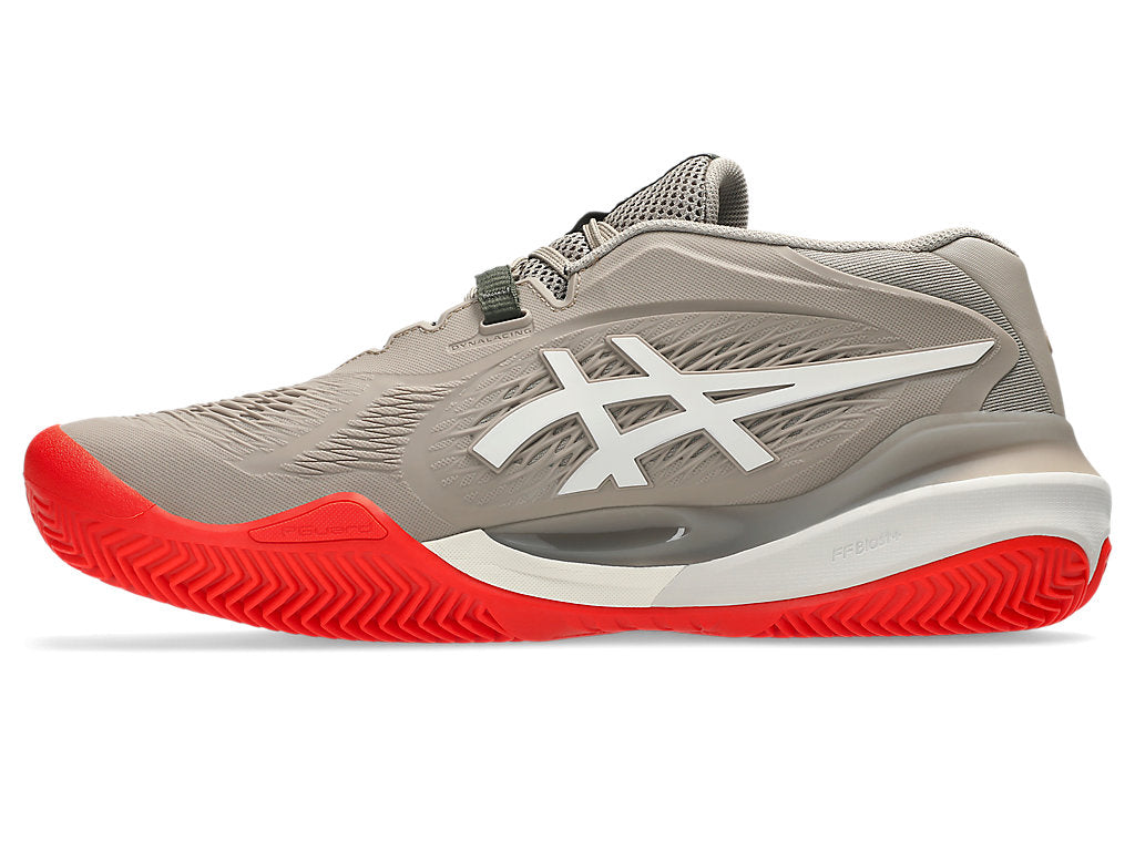 Asics Men's GEL-RESOLUTION X CLAY Tennis Shoes in Greige/Soft Oat