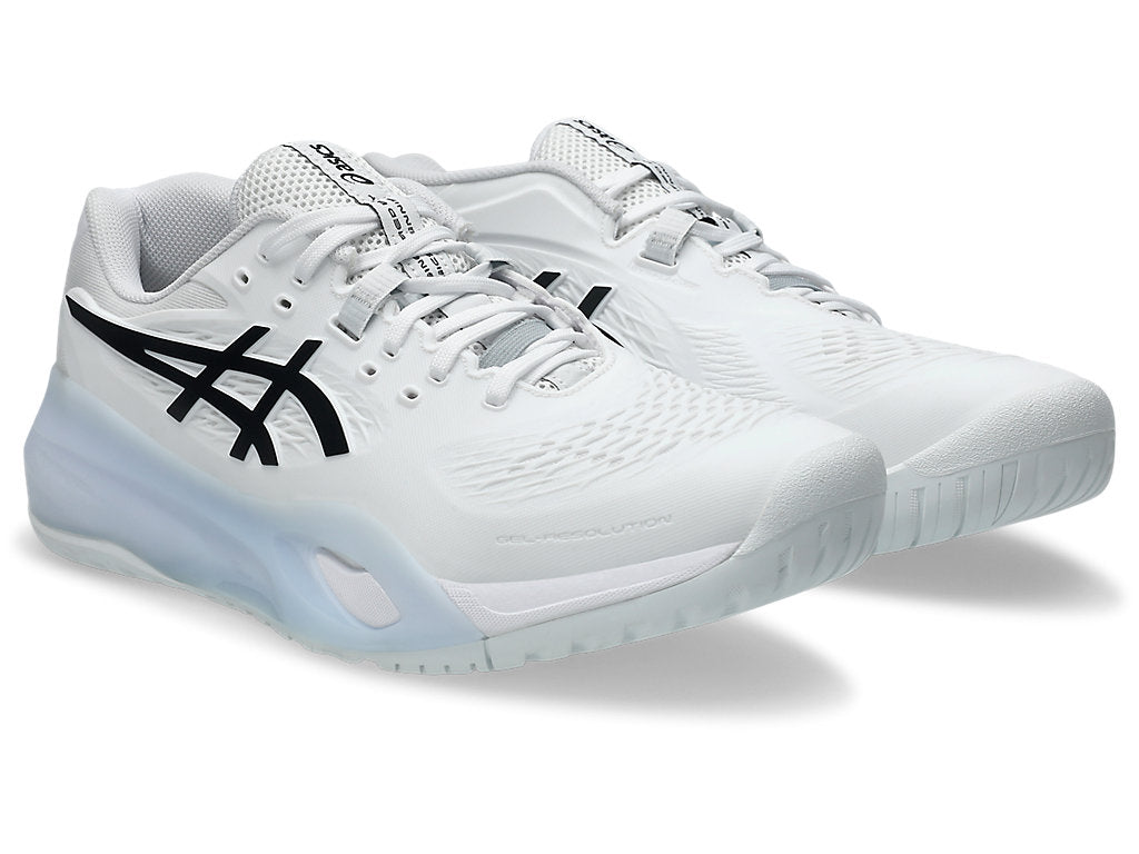 Asics Men's GEL-RESOLUTION X Wide (2E) Tennis Shoes in White/Black