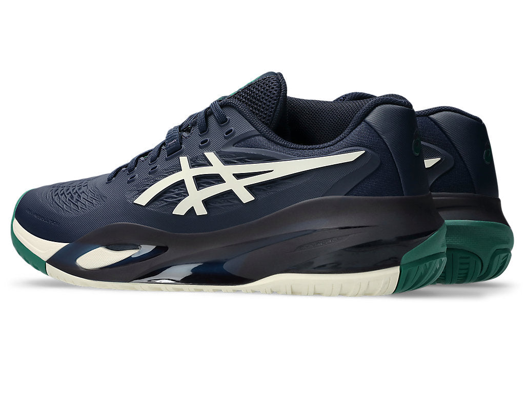Asics Men's GEL-RESOLUTION X Wide (2E) Tennis Shoes in Midnight/Cream