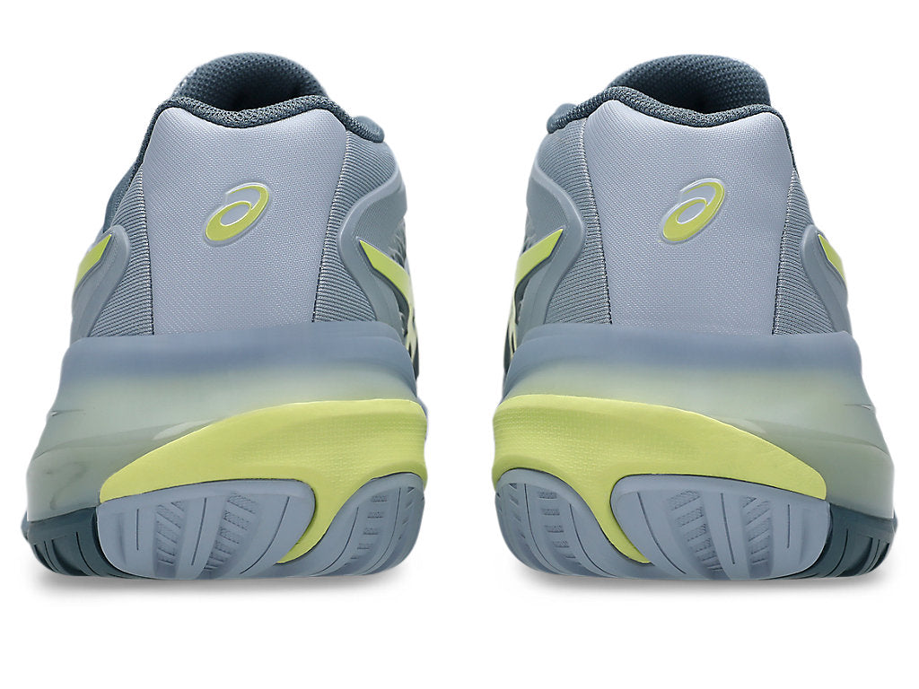 Asics Men's GEL-RESOLUTION X Wide (2E) Tennis Shoes in Grey Blue/Pistachio