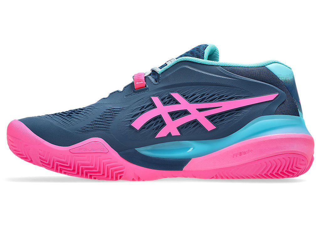 Asics Men's GEL-RESOLUTION X PADEL Tennis Shoes in Mako Blue/Hot Pink