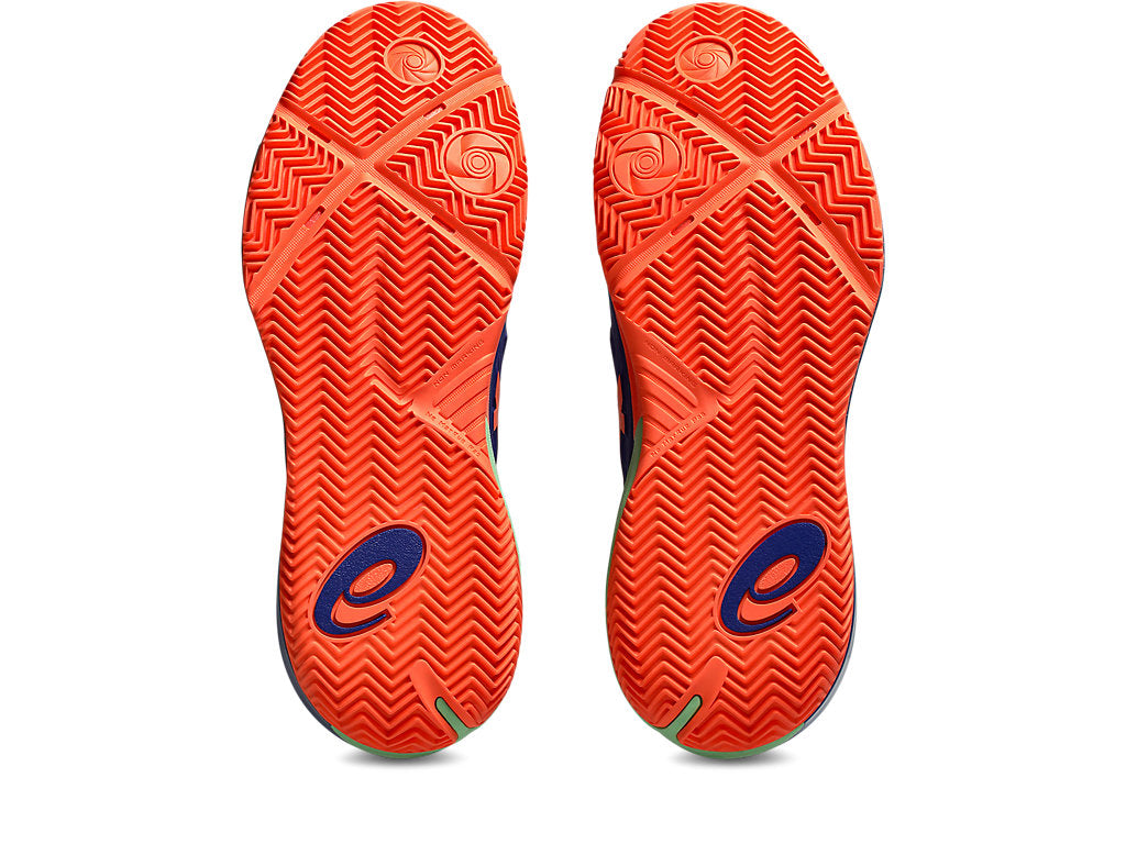 Asics Men's GEL-RESOLUTION X PADEL Tennis Shoes in Dark Cobalt/Vivid Coral