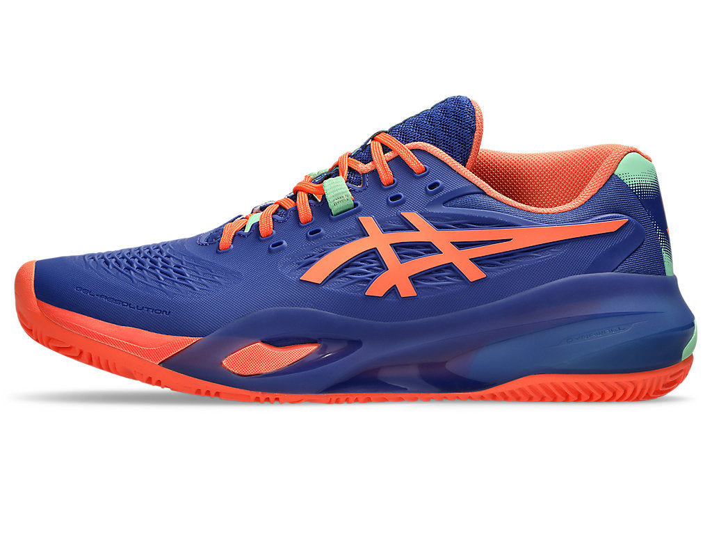 Asics Men's GEL-RESOLUTION X PADEL Tennis Shoes in Dark Cobalt/Vivid Coral