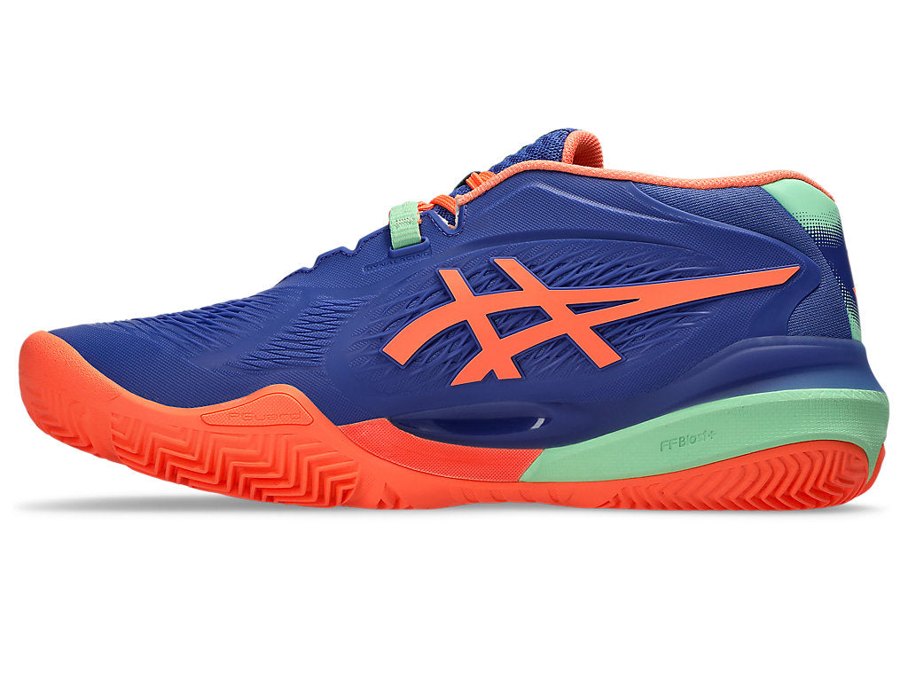 Asics Men's GEL-RESOLUTION X PADEL Tennis Shoes in Dark Cobalt/Vivid Coral