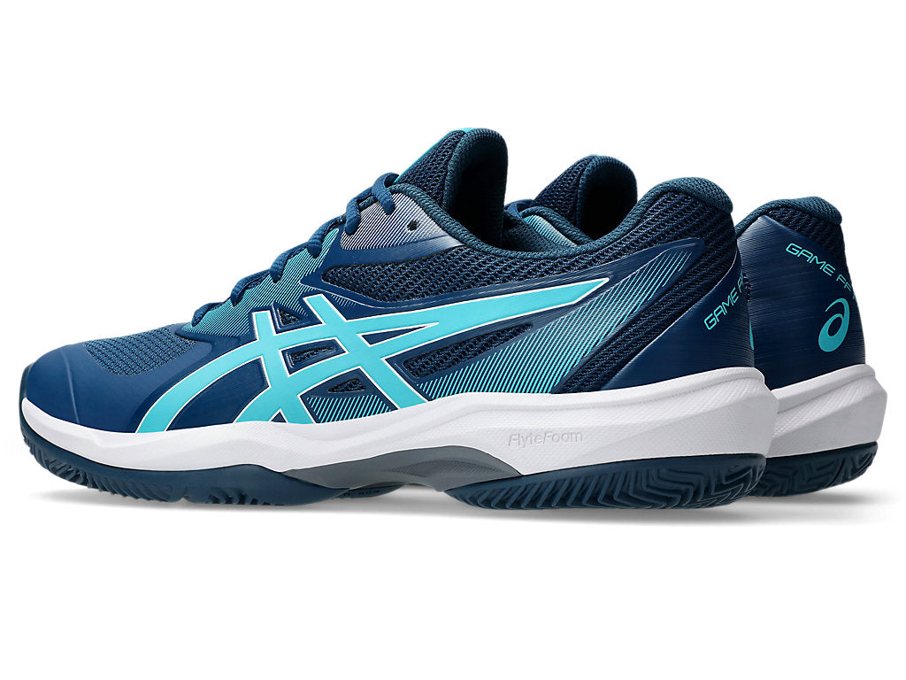 Asics Men's GAME FF PADEL Tennis Shoes in Mako Blue/Energy Aqua