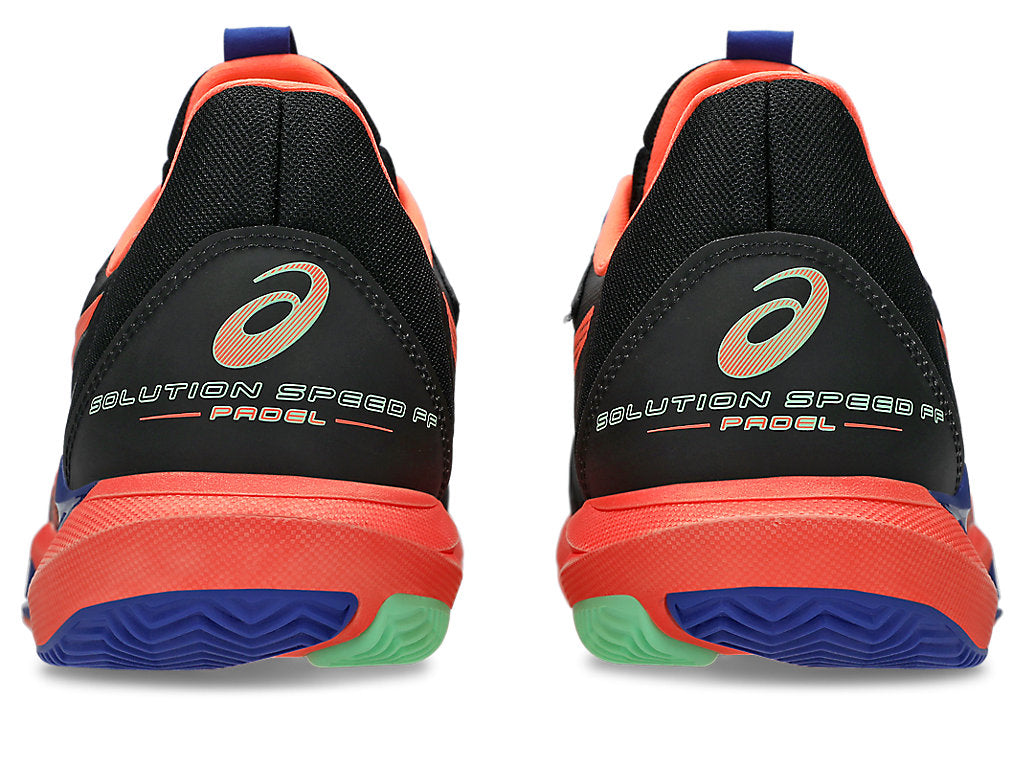 Asics Men's SOLUTION SPEED FF 3 PADEL Tennis Shoes in Black/Vivid Coral