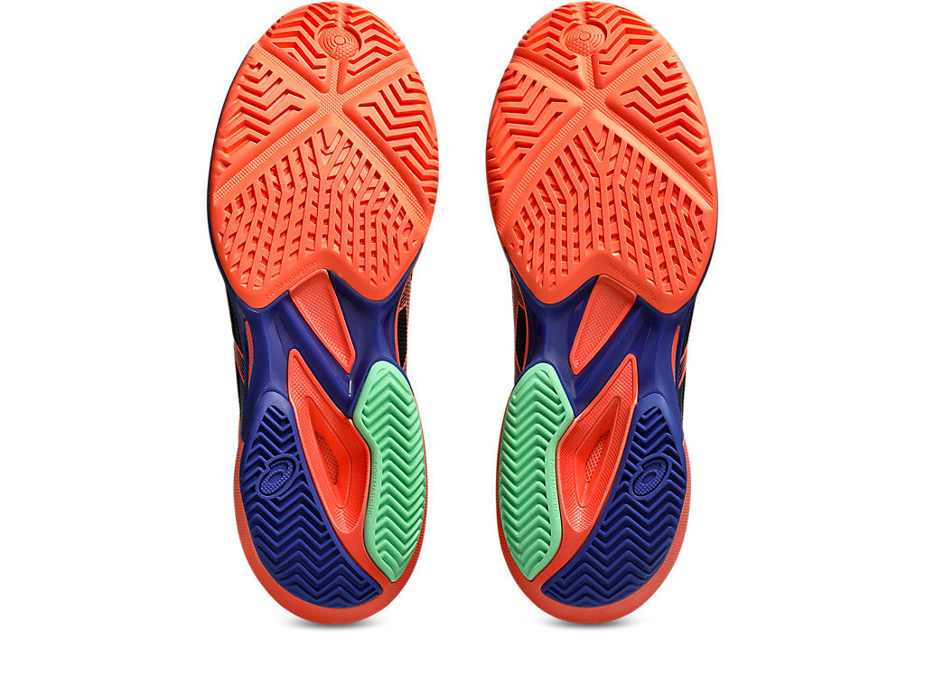 Asics Men's SOLUTION SPEED FF 3 PADEL Tennis Shoes in Black/Vivid Coral