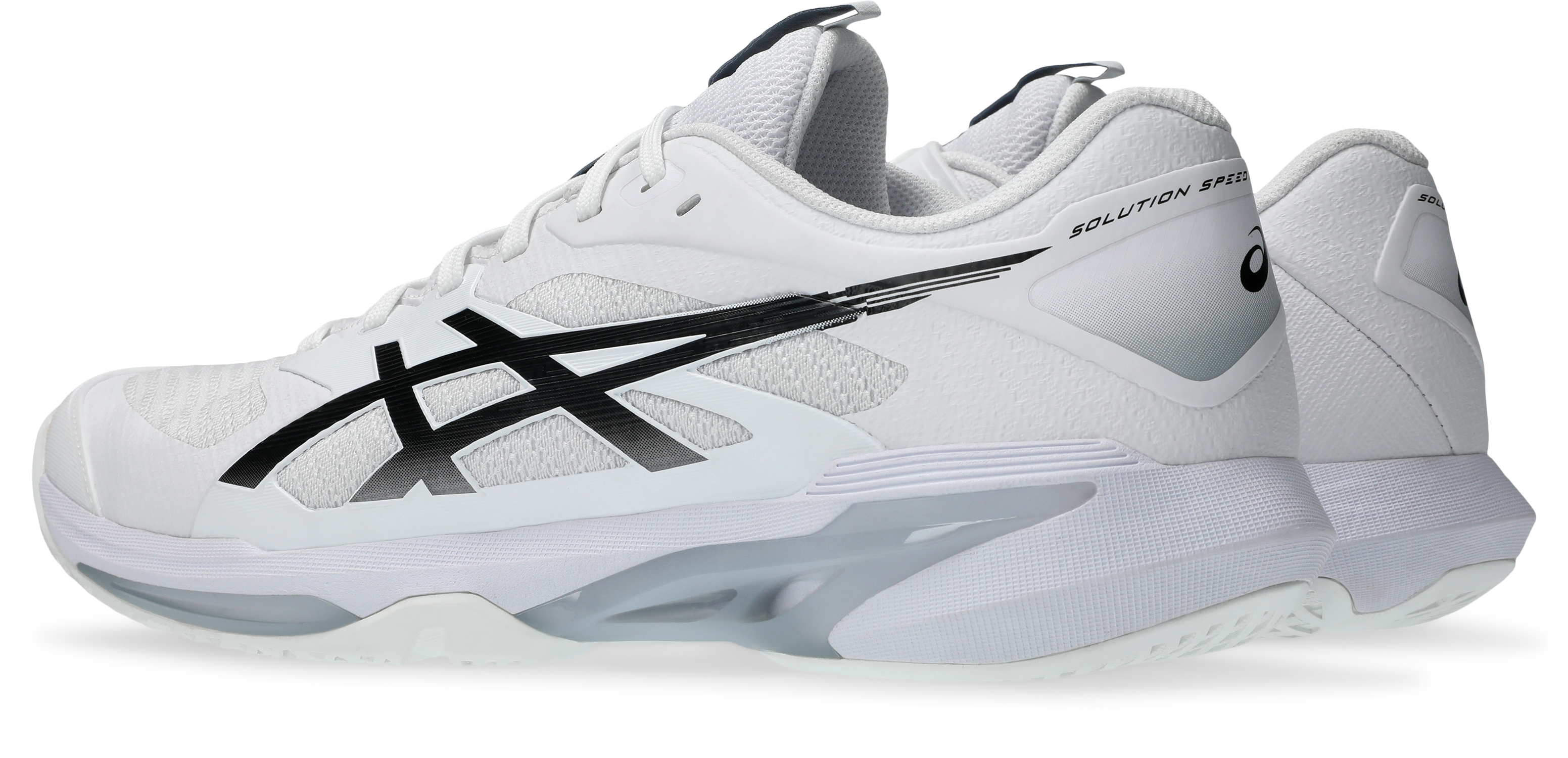 Asics Men's SOLUTION SPEED FF 4 Tennis Shoes in White/Black