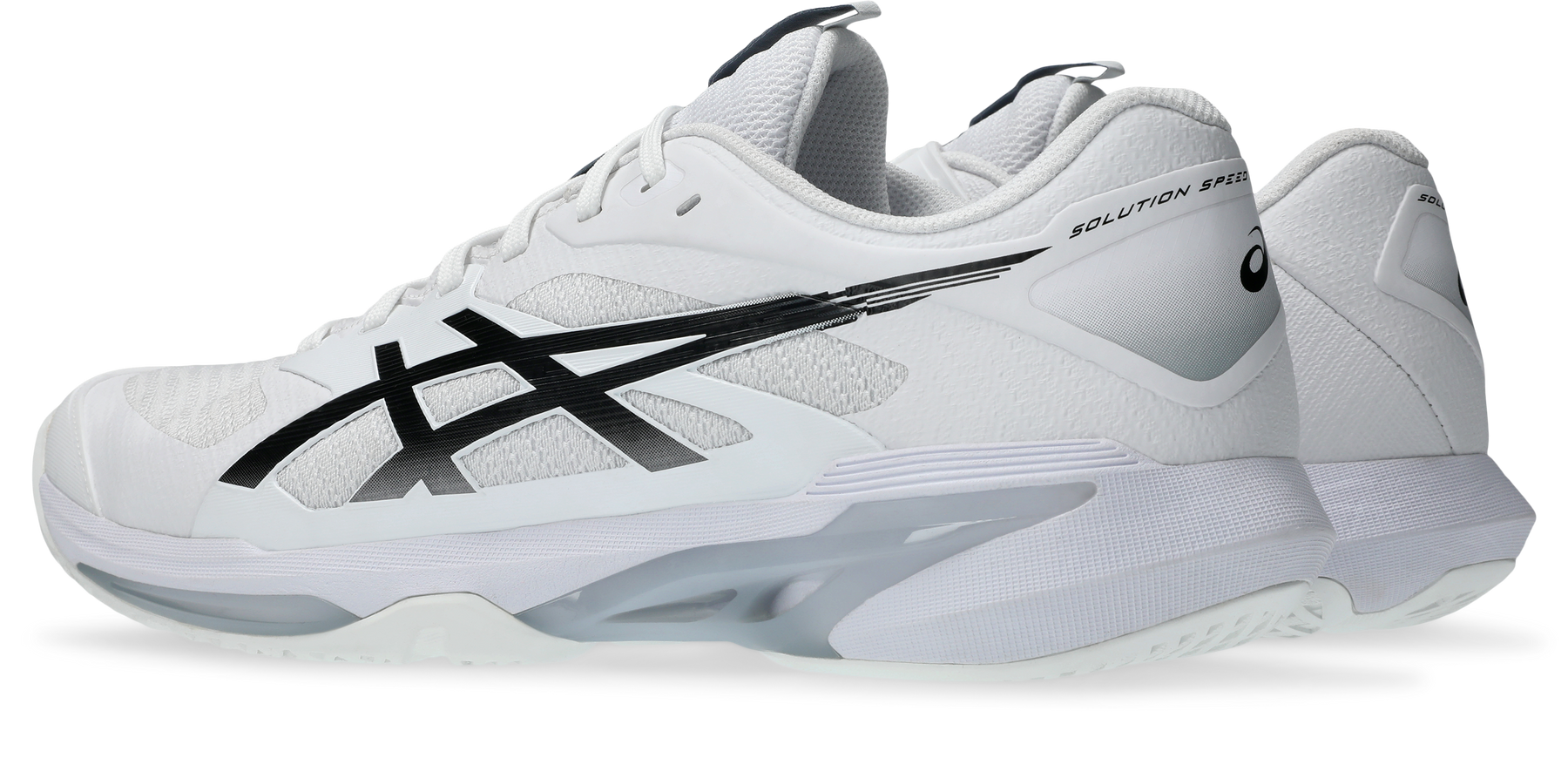 Asics Men's SOLUTION SPEED FF 4 Tennis Shoes in White/Black