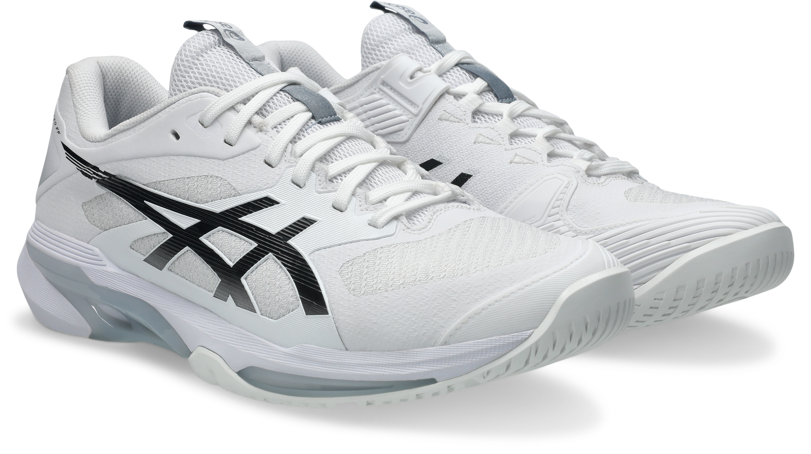 Asics Men's SOLUTION SPEED FF 4 Tennis Shoes in White/Black