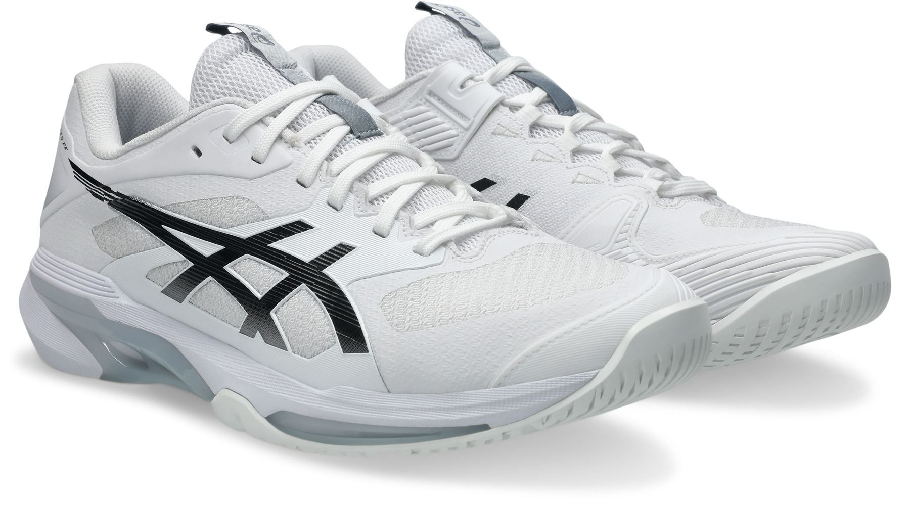 Asics Men's SOLUTION SPEED FF 4 Tennis Shoes in White/Black