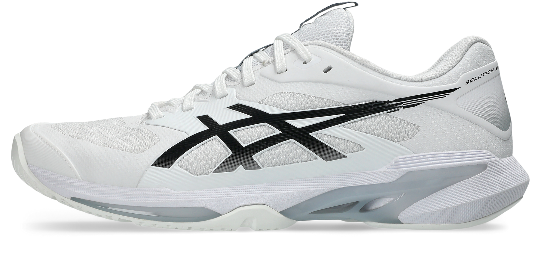 Asics Men's SOLUTION SPEED FF 4 Tennis Shoes in White/Black