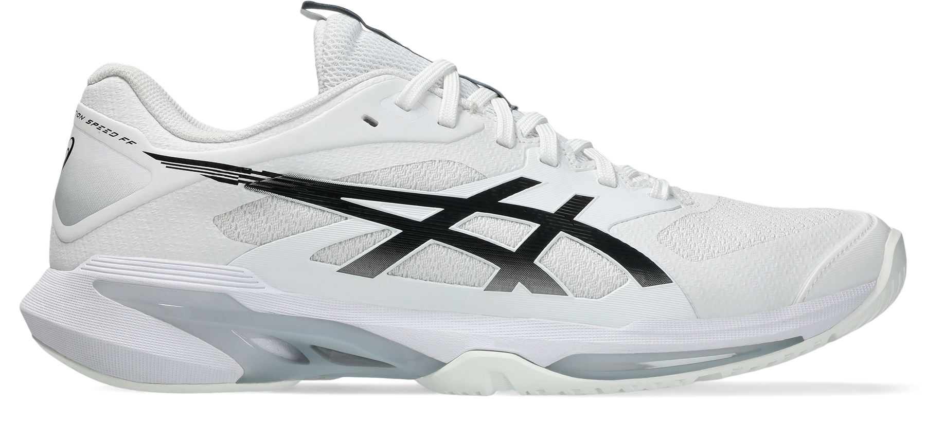 Asics Men's SOLUTION SPEED FF 4 Tennis Shoes in White/Black