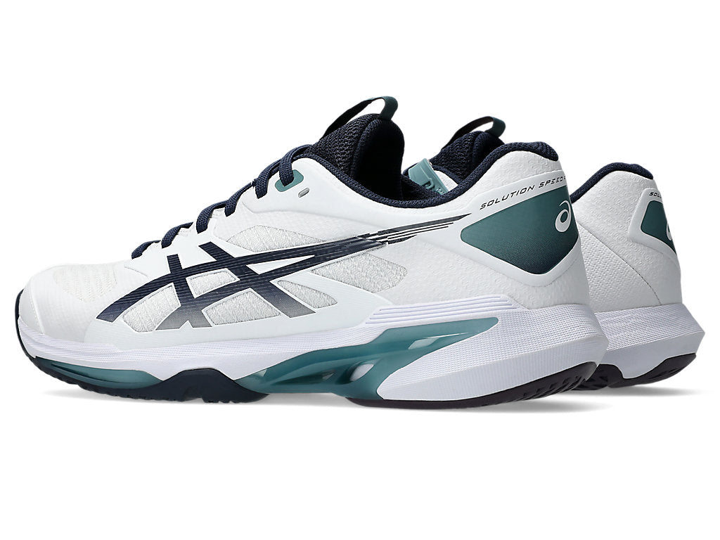 Asics Men's SOLUTION SPEED FF 4 Tennis Shoes in White/Midnight