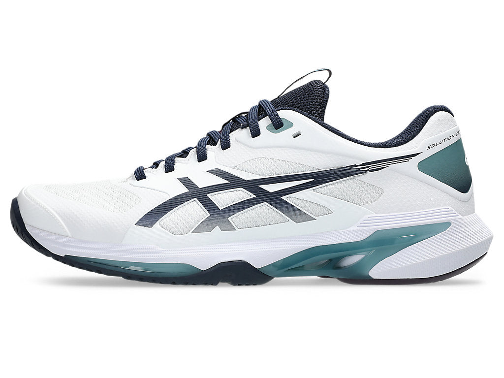 Asics Men's SOLUTION SPEED FF 4 Tennis Shoes in White/Midnight