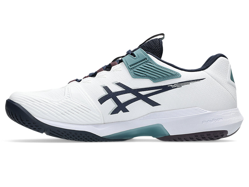 Asics Men's SOLUTION SPEED FF 4 Tennis Shoes in White/Midnight