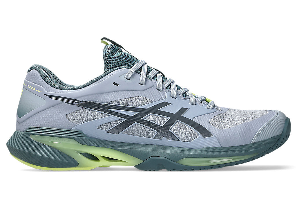 Asics Men's SOLUTION SPEED FF 4 Tennis Shoes in Grey Blue/Ironclad