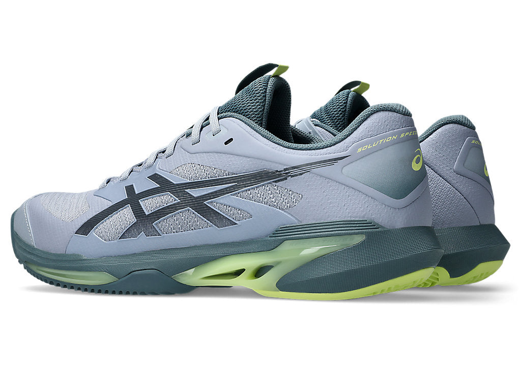 Asics Men's SOLUTION SPEED FF 4 CLAY Tennis Shoes in Grey Blue/Ironclad