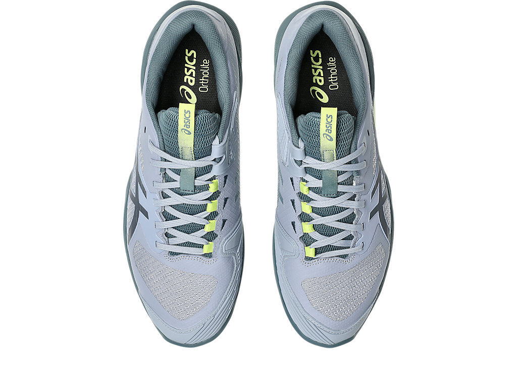 Asics Men's SOLUTION SPEED FF 4 CLAY Tennis Shoes in Grey Blue/Ironclad