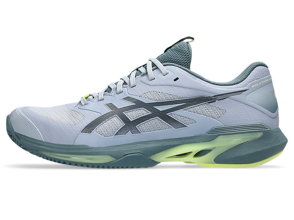 Asics Men's SOLUTION SPEED FF 4 CLAY Tennis Shoes in Grey Blue/Ironclad