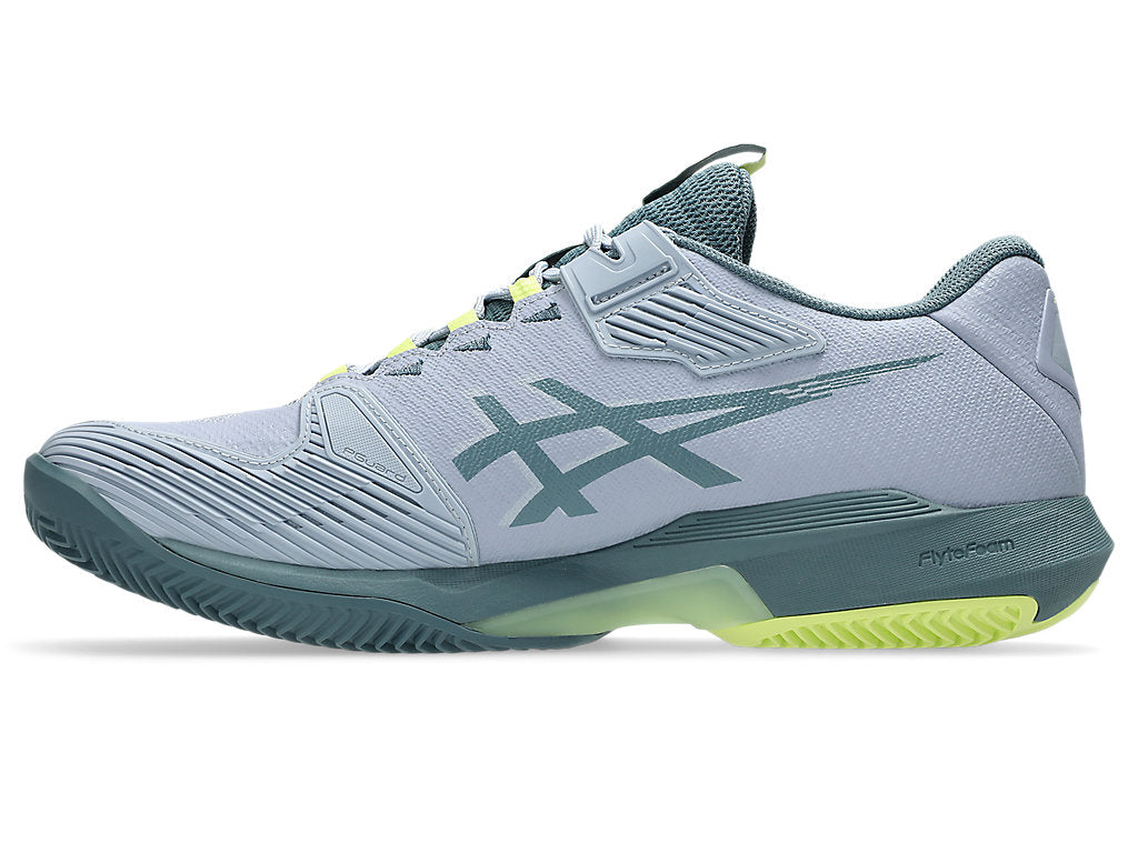 Asics Men's SOLUTION SPEED FF 4 CLAY Tennis Shoes in Grey Blue/Ironclad