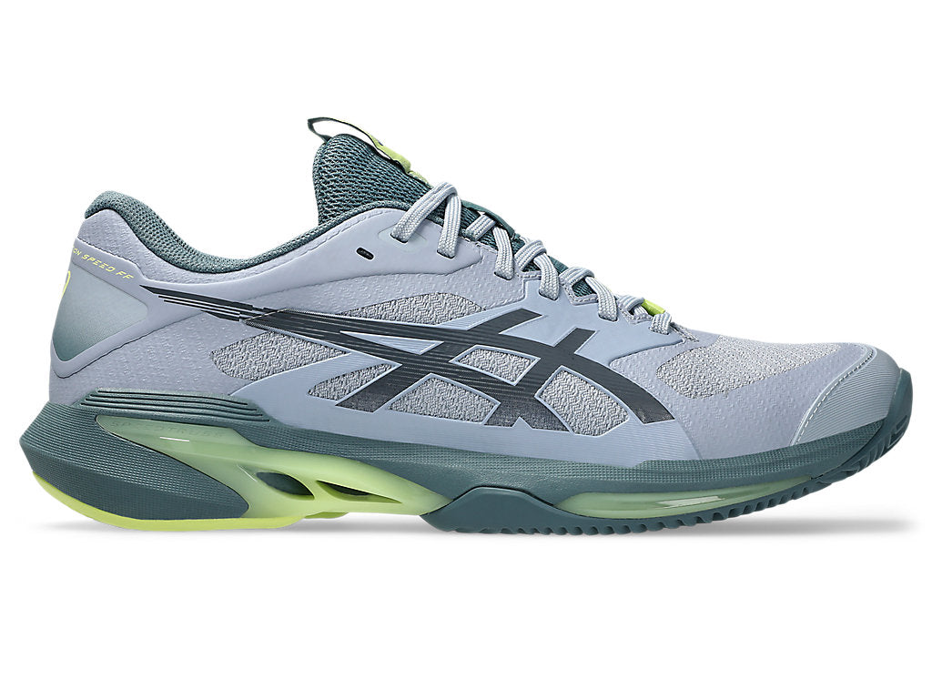 Asics Men's SOLUTION SPEED FF 4 CLAY Tennis Shoes in Grey Blue/Ironclad