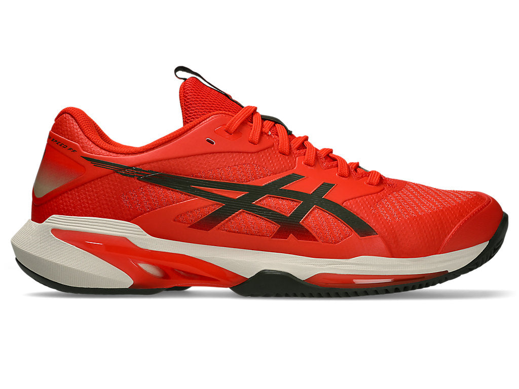 Asics Men's SOLUTION SPEED FF 4 CLAY Tennis Shoes in Cherry Tomato/Vintage Khaki